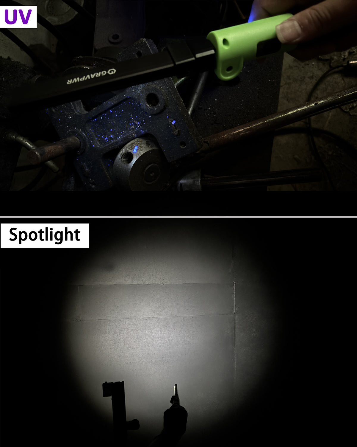F7-2PCS Work Light ,850LM, LED Magnetic Light ，2600mAh Type-C , IP65 IK07 UV