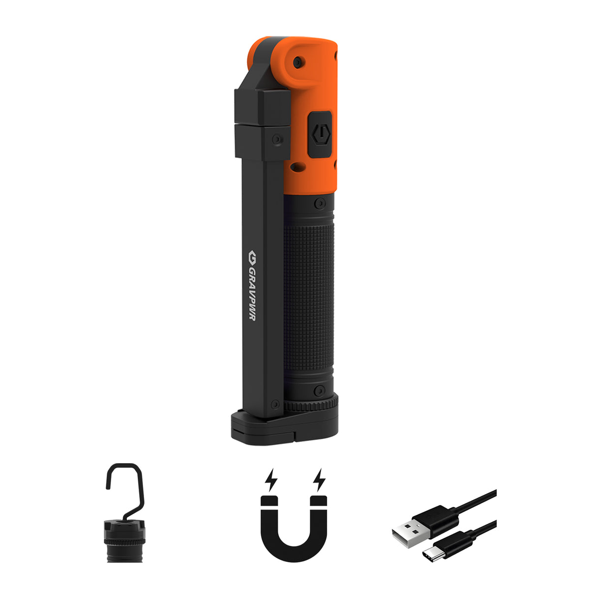 F7 Work Light ,850LM, LED Magnetic Light ，2600mAh Type-C , IP65 IK07 UV