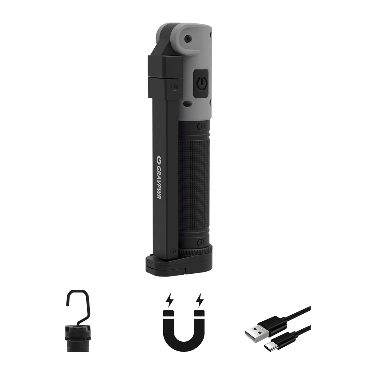 F7 Work Light ,850LM, LED Magnetic Light ，2600mAh Type-C , IP65 IK07 UV