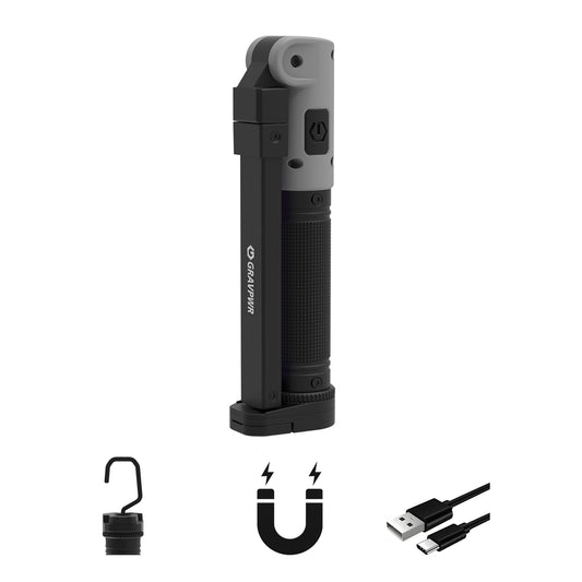 F7 Work Light ,850LM, LED Magnetic Light ，2600mAh Type-C , IP65 IK07 UV