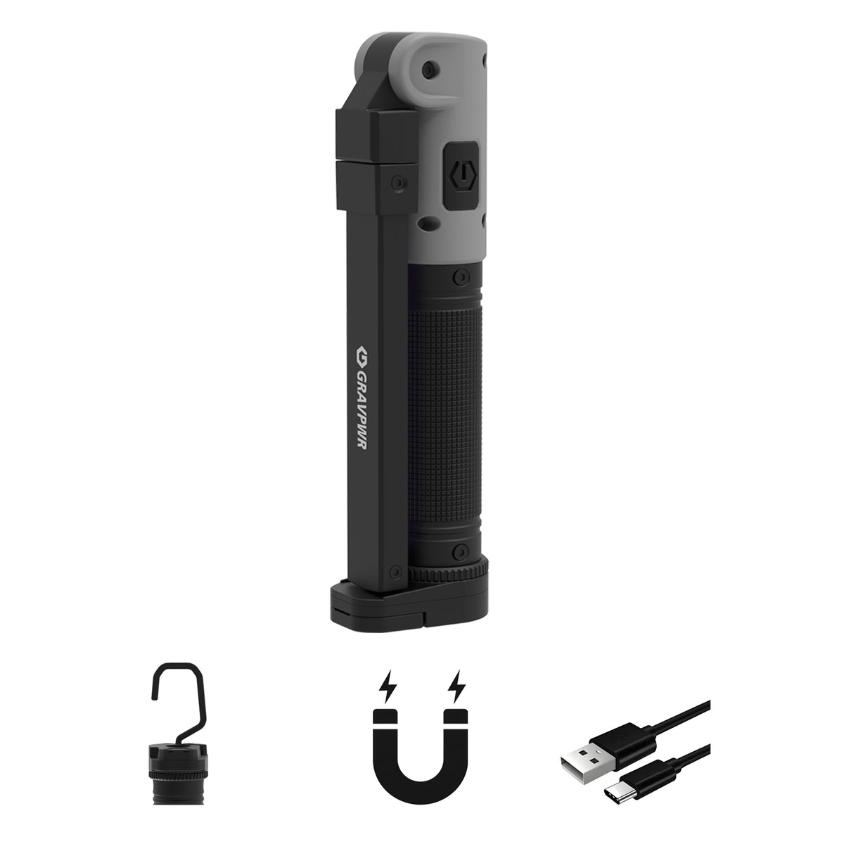F8 Work Light ,1550LM, LED Magnetic Light ，5000mAh Type-C , IP65 IK07 UV