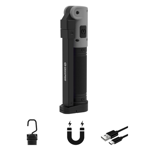 F8 Work Light ,1550LM, LED Magnetic Light ，5000mAh Type-C , IP65 IK07 UV