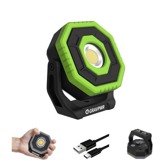 W7 Work Light,800LM, LED Magnetic Light ,2600mAh Type-C , IP65 IK07